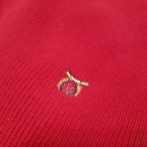 Tommy Hilfiger V Neck Sweater Vest Red XL - Picture 4 of 4